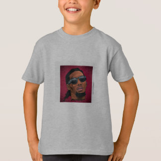 Grå T-shirt Offset för pojkar och tonåringar