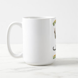 Grå Tabby Katt Boho Stanna Trippy Lilla Hippie Kaffemugg