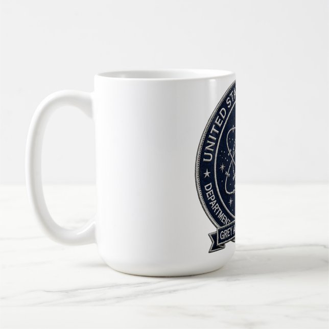 Grå utomjording combat enhet kaffemugg (Vänster)