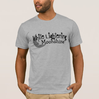 Grå utopierutslagsplats - vitLightening T-shirt