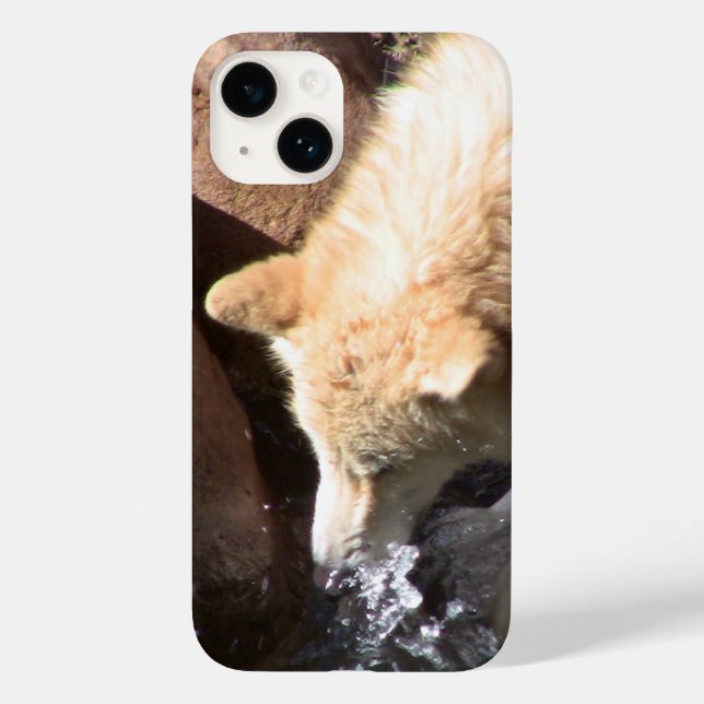 Grå Varg Iphone Fodral (Baksida)