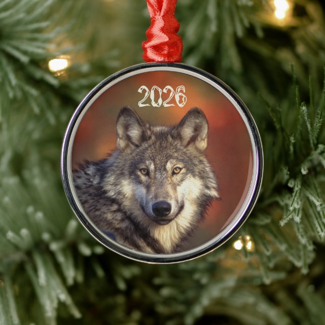 Grå Varg Ornament (Träd)