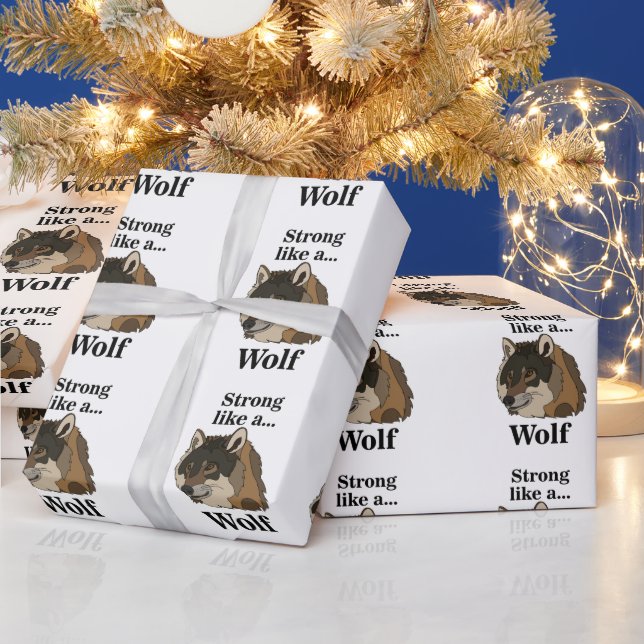 Grå Varg Presentpapper (Helgdagar)