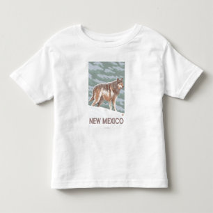 Grå varg StandingNew Mexico T Shirt