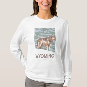 Grå varg StandingWyoming Tröja