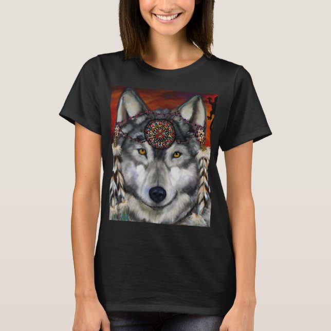 Grå Varg T Shirt (Framsida)