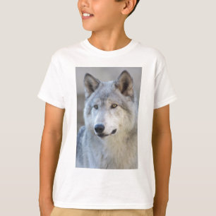 Grå vargCloseup T Shirt