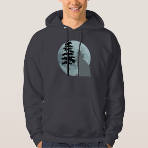 Grå vargmåne sweatshirt