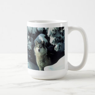 Grå vargmugg kaffemugg
