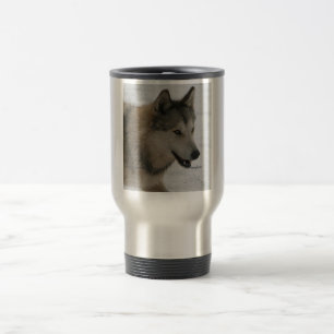 Grå vargtravel mug resemugg