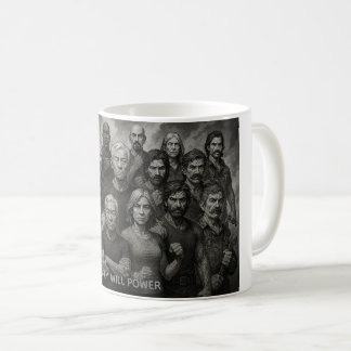 Grå Viljekraft Kaffe Mugg