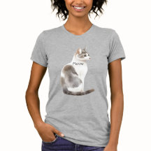 Grå Vit Katt