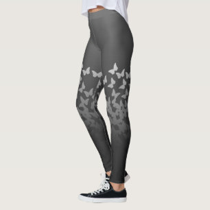 Gråa fjärilar, gulliga insekter stålsätter leggings