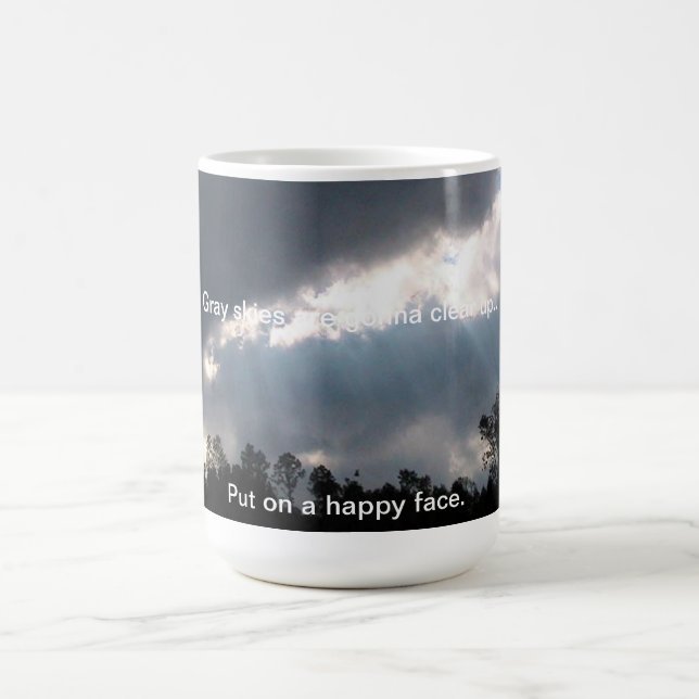 Gråa himmlar går att göra klar upp… kaffemugg (Center)
