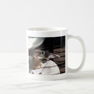 Gråa Jay och sätta en klocka på muggen Kaffemugg