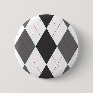 Gråa och röda Argyle knäppas Knapp