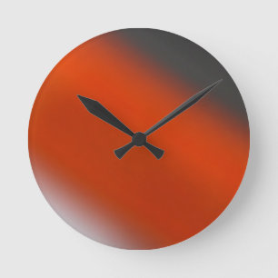 Gråa orange grå färg rund klocka