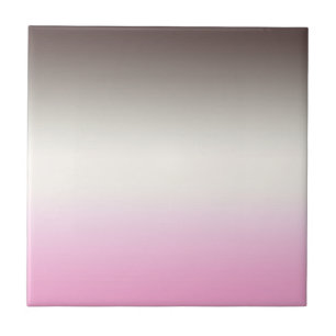 Gråa rosa Ombre Kakelplatta