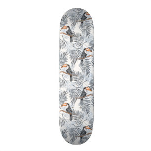 Gråa Toucan Old School Skateboard Bräda 18 Cm