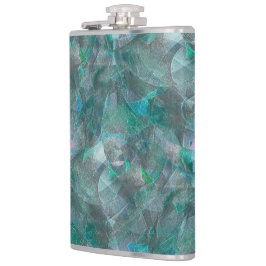 Gråaktig cyan över oavslutat väggplåster fickplunta