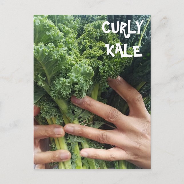 Grab a Bunch of Curly Kale Vykort (Framsida)