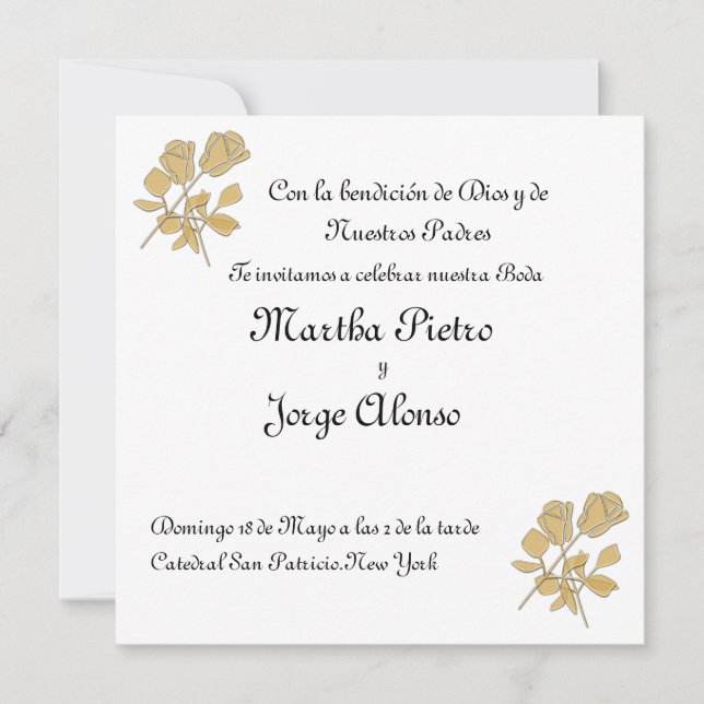 Grabame como un sello en tu corazon inbjudningar (Framsida)