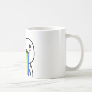Grabb för regnbågedatoransikte kaffemugg