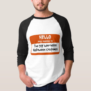 Grabb som hatar den Halloween dräktnametagen T Shirt