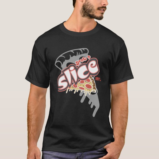 Grabba en segmentpizza t shirt (Framsida)