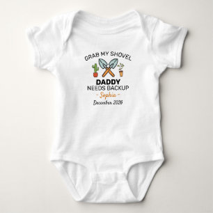 Grabba Min Spade Pappa Behöver Backup - Trädgårdsa T Shirt