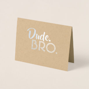 Grabben Bro - Funny Groomsman Bro Frieri Folierat Kort