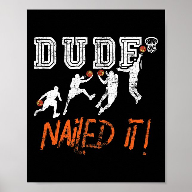 Grabben Nailed It - Baller Basketball Player - Hoo Poster (Framsidan)