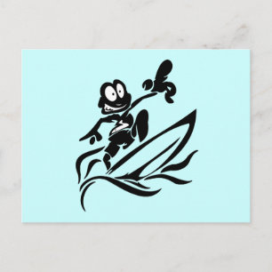 Grabben Surfing T shirts och Gifts Vykort