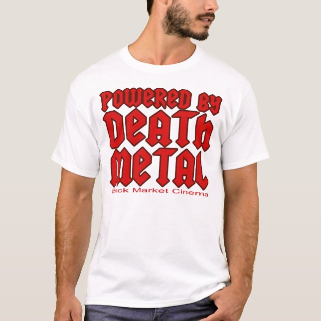 grabbmanar som drivas av dödmetallmusik t shirt (Framsida)