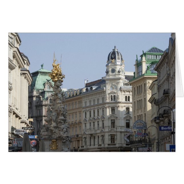Graben, Wien, Österrike Hälsningskort (Framsidan Horizontal)