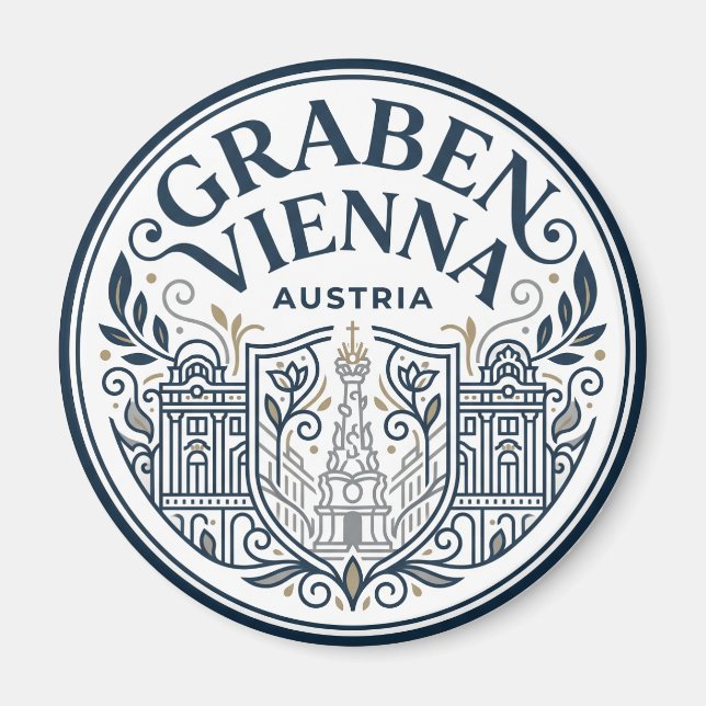Graben, Wien Österrike Magnet (Framsidan)