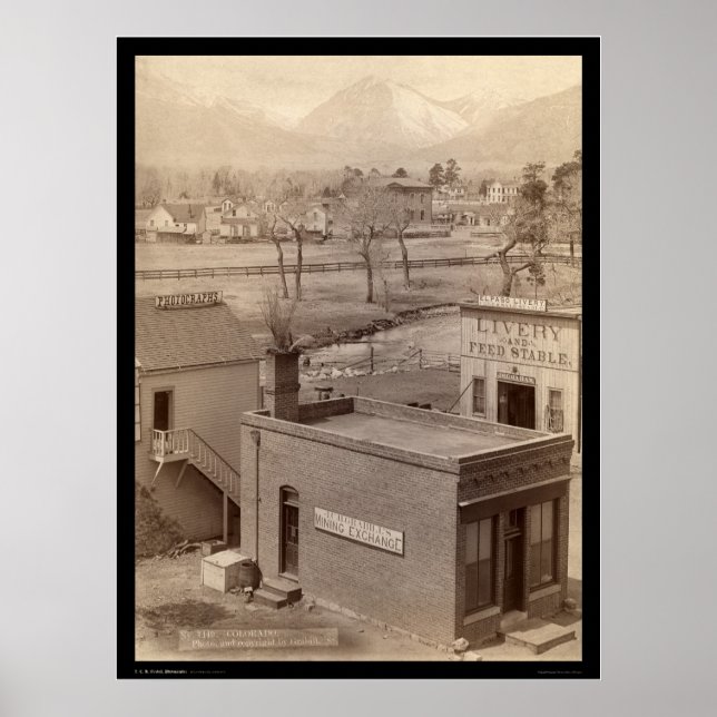 Grabill Mining Exchange & Photography CO 1888 Poster (Framsidan)