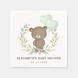 Gråbladen för ballonger av Nalle för matlagning, b Pappersservett