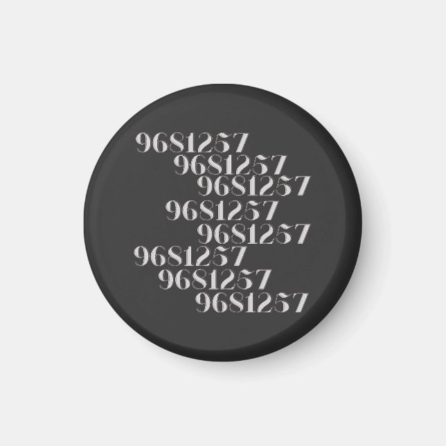 Grabovoi 9681257 Numbers Magnet (Framsidan)