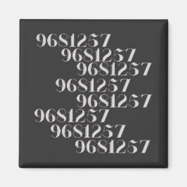 Grabovoi 9681257 Numbers Magnet