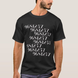 Grabovoi 9681257 Numbers T Shirt