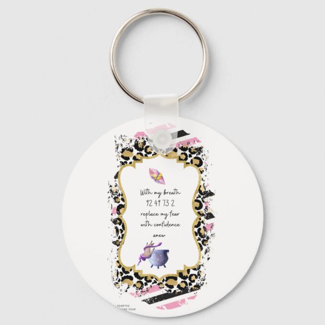 Grabovoi Numres for Freedom from Fear Nyckelring (Framsida)