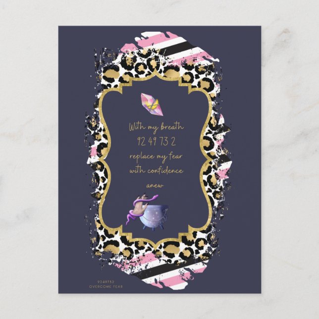 Grabovoi Numres for Freedom from Fear Vykort (Framsida)