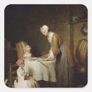 Grace, 1740 2 fyrkantigt klistermärke