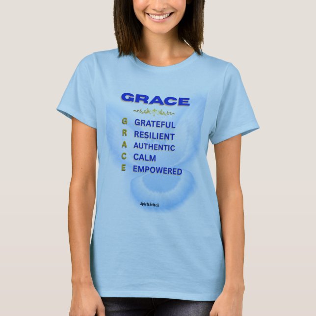GRACE Acronym Inspirational Women's T-Shirt (Framsida)