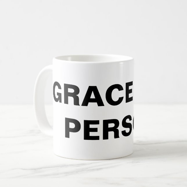 "Grace är en person" Classic Mugg (Framsida vänster)