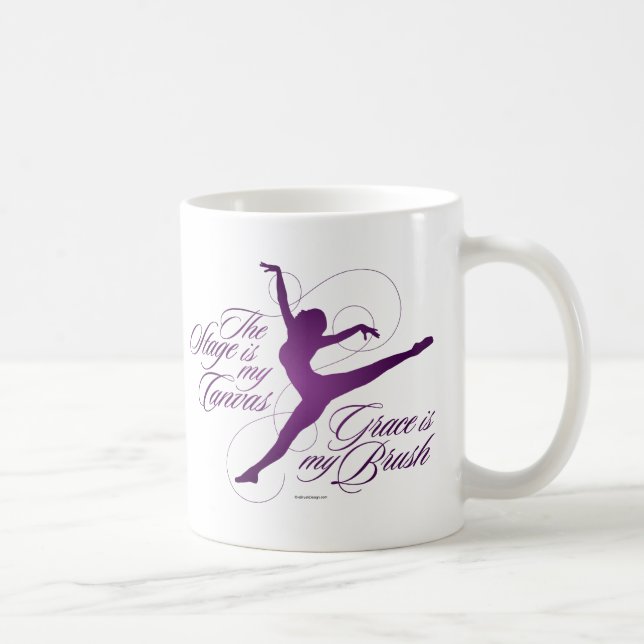 Grace är min pensel (dans) kaffemugg (Höger)