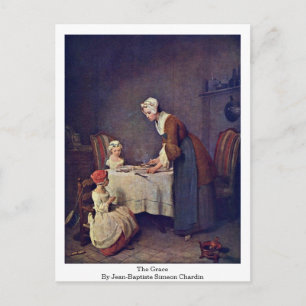 Grace av Jean-Baptiste Simeon Chardin Vykort