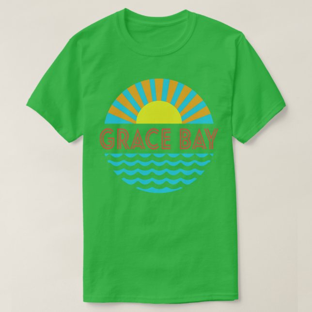 Grace Bay Beach Sol och Vinkara T Shirt (Design framsida)