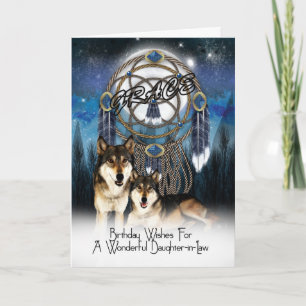 Grace Birthday-hälsningskort, svärdotter Kort